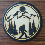 Bigfoot Mountain Scene - Solar Pyrography - SunFunArt.com