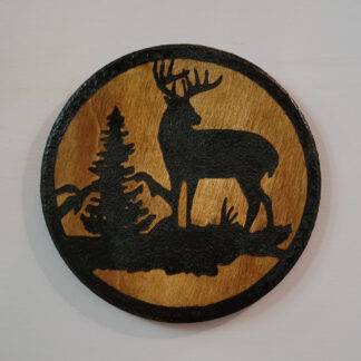 Rustic Deer Plaque