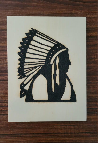 Indian chief silhouette