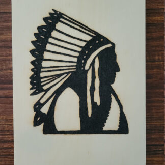 Indian chief silhouette