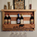 Bear Wine Rack - Solar Pyrography- SunFunArt.com