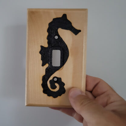 Solar Wood Burning Seahorse