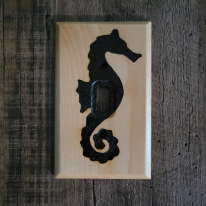 Solar Wood Burning Seahorse