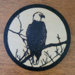 Eagle Tree Plaque - Solar Pyrography- SunFunArt.com