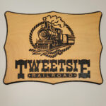 Tweetsie Railroad Plaque - Solar Pyrography - SunFunArt.com