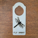 Dragonfly Door Hanger - Solar Pyrography - SunFunArt.com