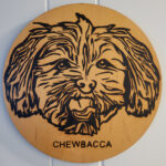 Chewbacca Plaque - Solar Pyrography - SunFunArt.com