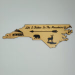 North Carolina Plaque - Solar Pyrography - SunFunArt.com