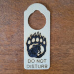 Bear Claw Door Hanger - Solar Pyrography - SunFunArt.com