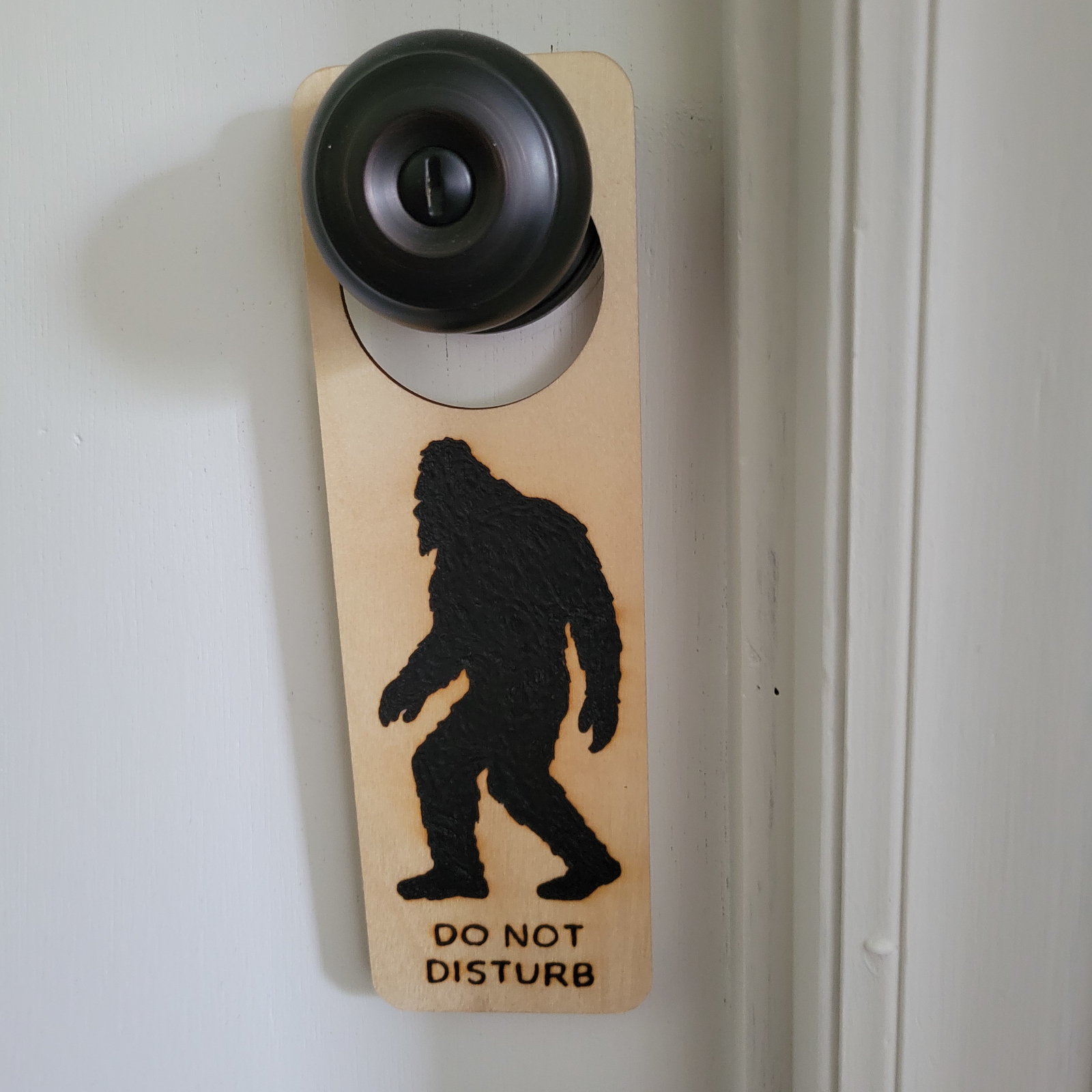Bigfoot - Wooden Door Hanger